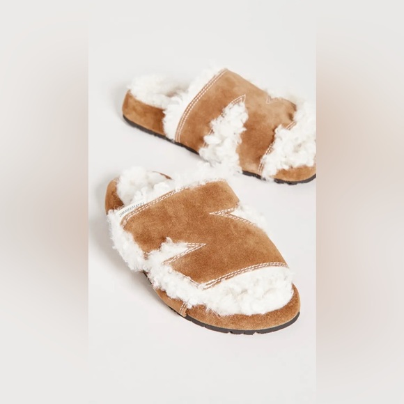 ZIMMERMANN Shearling Slides Size 10 - Picture 2 of 8